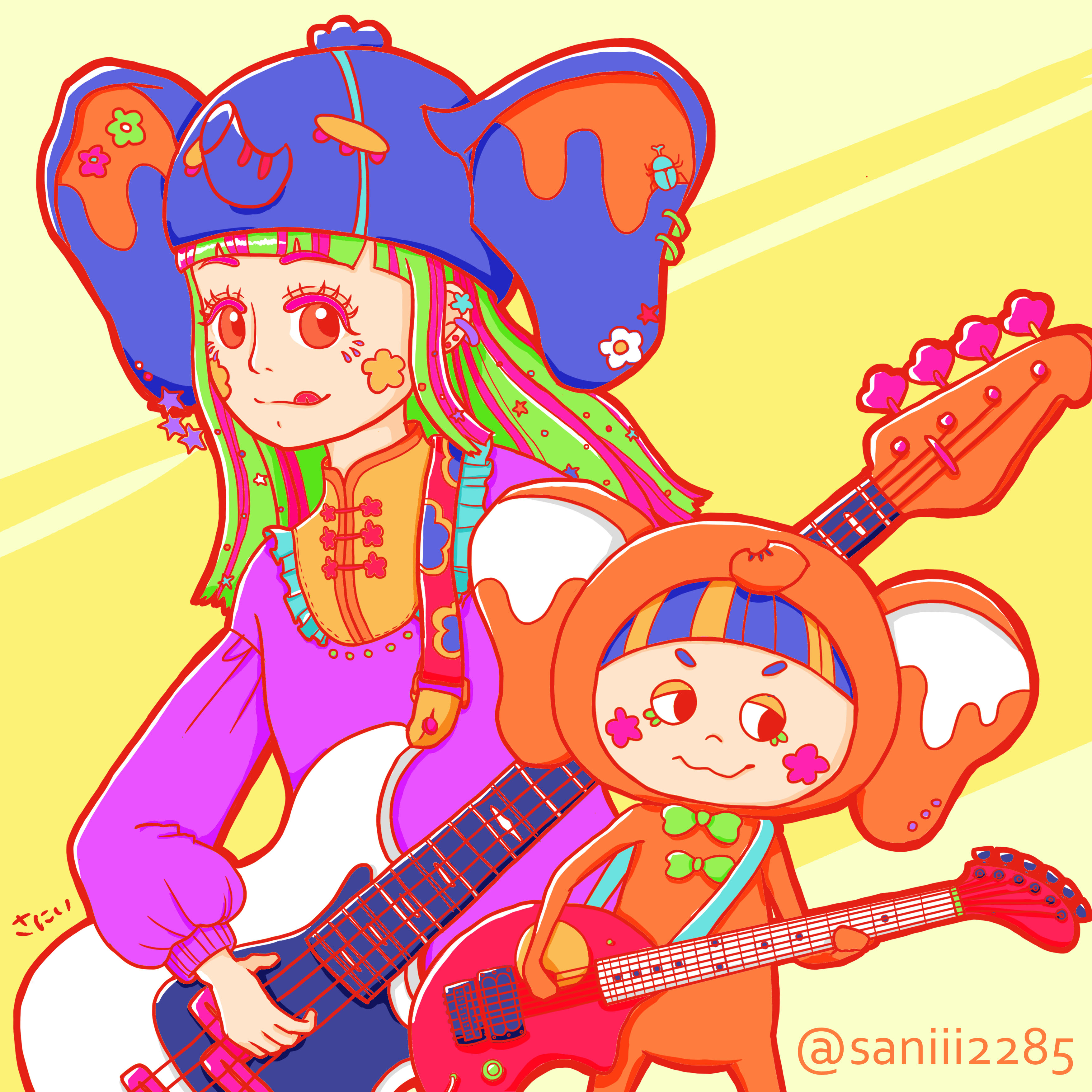 さにい Saniii ヤマハbbに憧れがありすぎて描いた やっぱり欲しいなあ あと可愛いゾウさんギターが描けて楽しかったｗ イラスト好きさんと繋がりたい 女の子イラスト 絵描きさんと繋がりたい Illustration ベース ギター Yamaha 音楽好きな人と