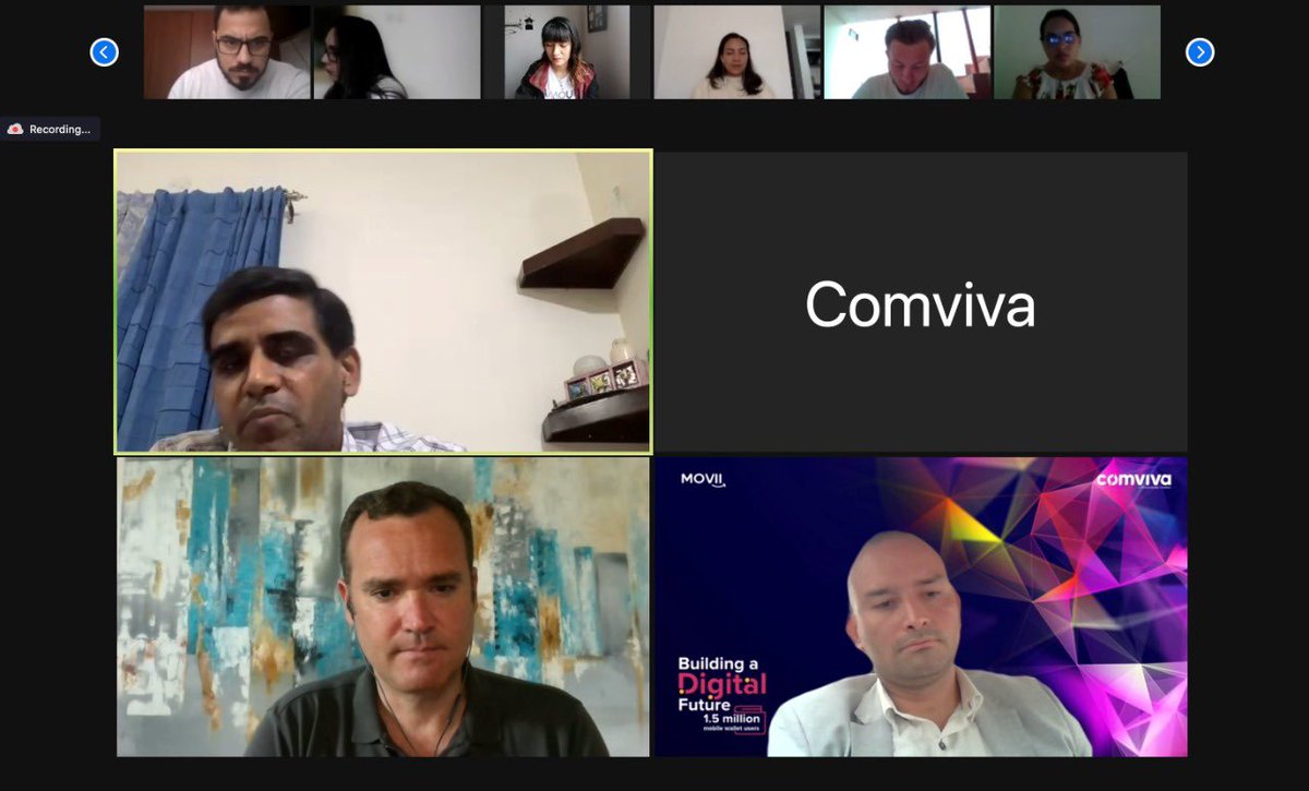 SriniNidugondi's tweet photo. Onward we walk together in “building a digital future”. It was great meeting team @soymovii, virtually, to celebrate a wonderful partnership in transforming the payments landscape in Colombia. @MahindraComviva https://t.co/Gk0ANDfJtW