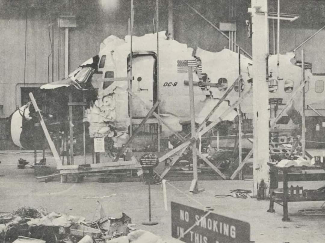 June 6, 1971 a USMC F-4B Phantom II collided with a Hughes Air West DC-9 over Southern California.
F-4B-18-MC Phantom II, from NAS Fallon, Nevada to MCAS El Toro, California, collides in mid-air with Hughes Airwest Flight 706, out of Los Angeles International Airport, at 1811 hrs