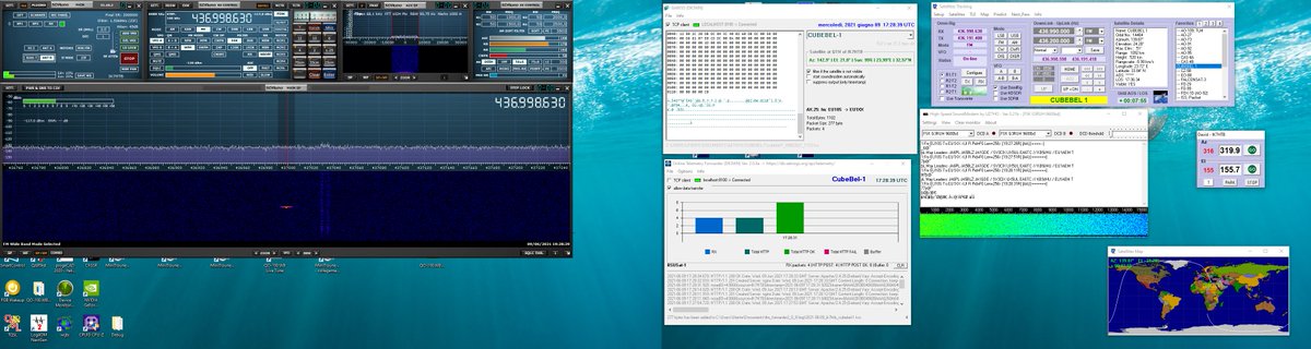 Cubebel-1 11:34 UTC 9k6 Telemetry over Italy <a href="/BsuSat/">BSUSat</a> <a href="/EU1SAT/">Vlad Chorney ☮️</a>  #cubesat