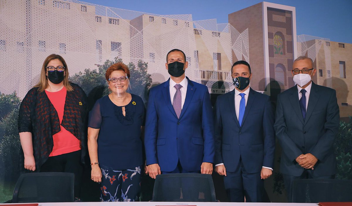 muscatalex's tweet photo. NDSF will be co-financing €8 million towards a Palliative Centre administered by @hospice_malta. @MaltaGov's commitment to carry on #investing in our #communities. Our vision is to contribute towards projects of national importance &amp; helping future generations. @RobertAbela_MT https://t.co/oBzb3zX70T
