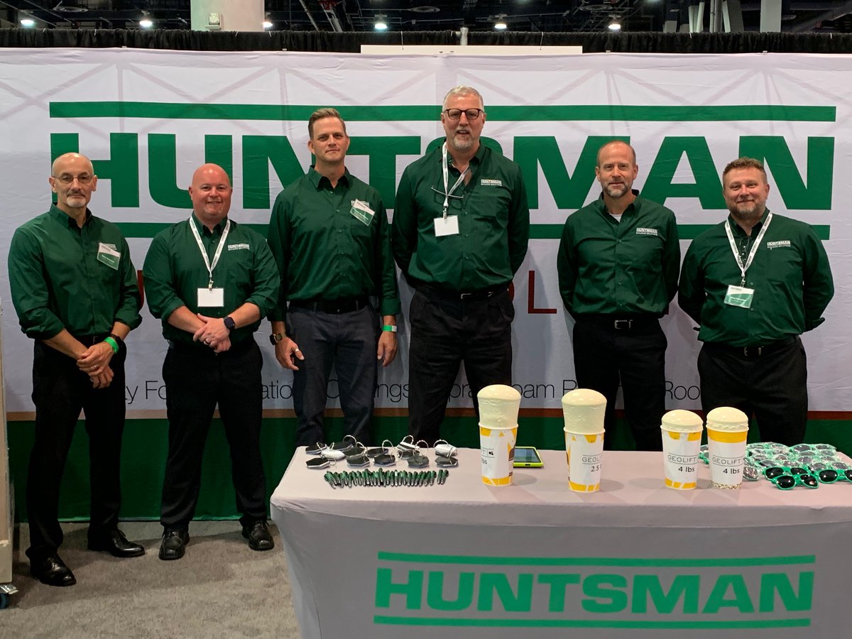 huntsman_build's tweet image. It’s day two of #WOC2021 and we’re having a blast showcasing our #MAXGUARD coating for concrete and #GEOLIFT concrete lifting foam. If you haven’t yet, stop by and meet our team in booth #N2367. #HuntsmanBuildingSolutions #Huntsman