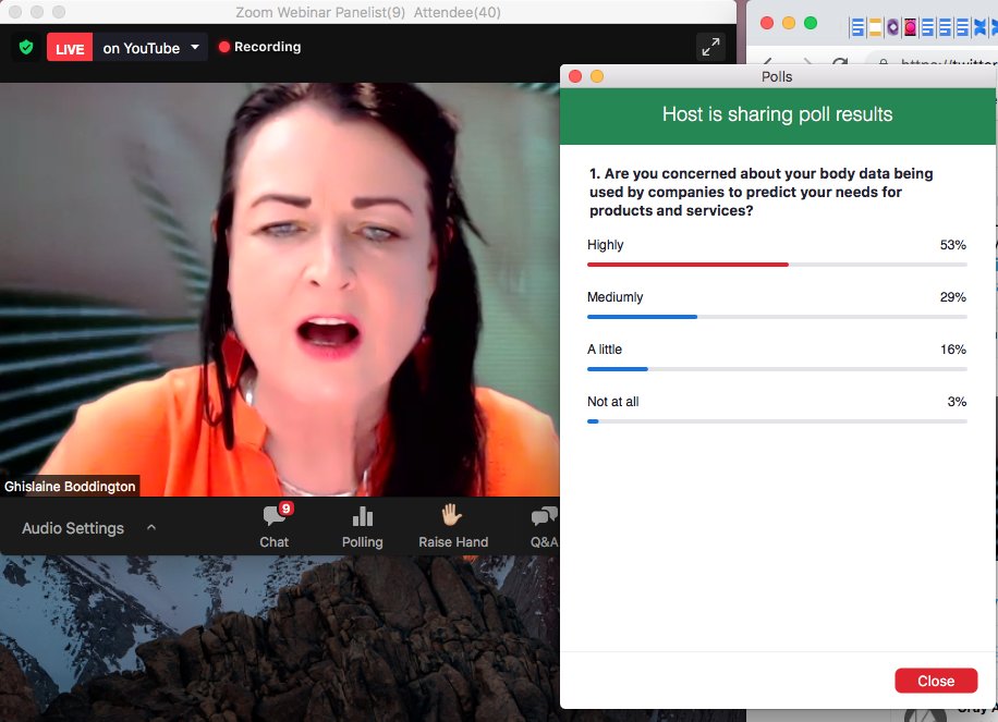 Moji_sola's tweet photo. Joining @GBoddington at the #NUDGEPUSH21 discussion on #Sustainable and #Ethical Usage of Body Data in Immersion Environments’ webinar.
Issues around #facialrecognition #biometric #bodydata #privace #datafarms #Security https://t.co/77tZxdiXwp