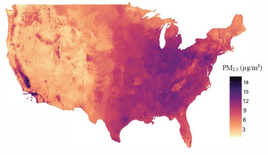 This is super exciting! Our daily and annual 1-km PM2.5 predictions across the contiguous US, 2000-2016, have been published on NASA SEDAC website. Please feel free to download and cite:
beta.sedac.ciesin.columbia.edu/data/set/aqdh-…