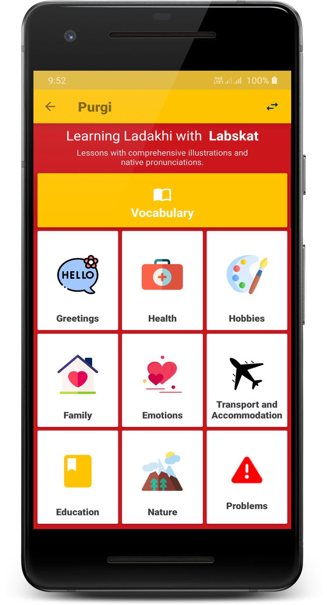 BranchApricot's tweet photo. Ever wondered if there was an easy way to access the Ladakhi language?

We developed “Labskat - Learn Ladakhi” to help learning easy and interactive.

Available in Play Store.

#labskat #ladakhi #ladakhtourism @lg_ladakh @santoshsukhdeve @DvCom_Secretary https://t.co/c6QRtRH2sq