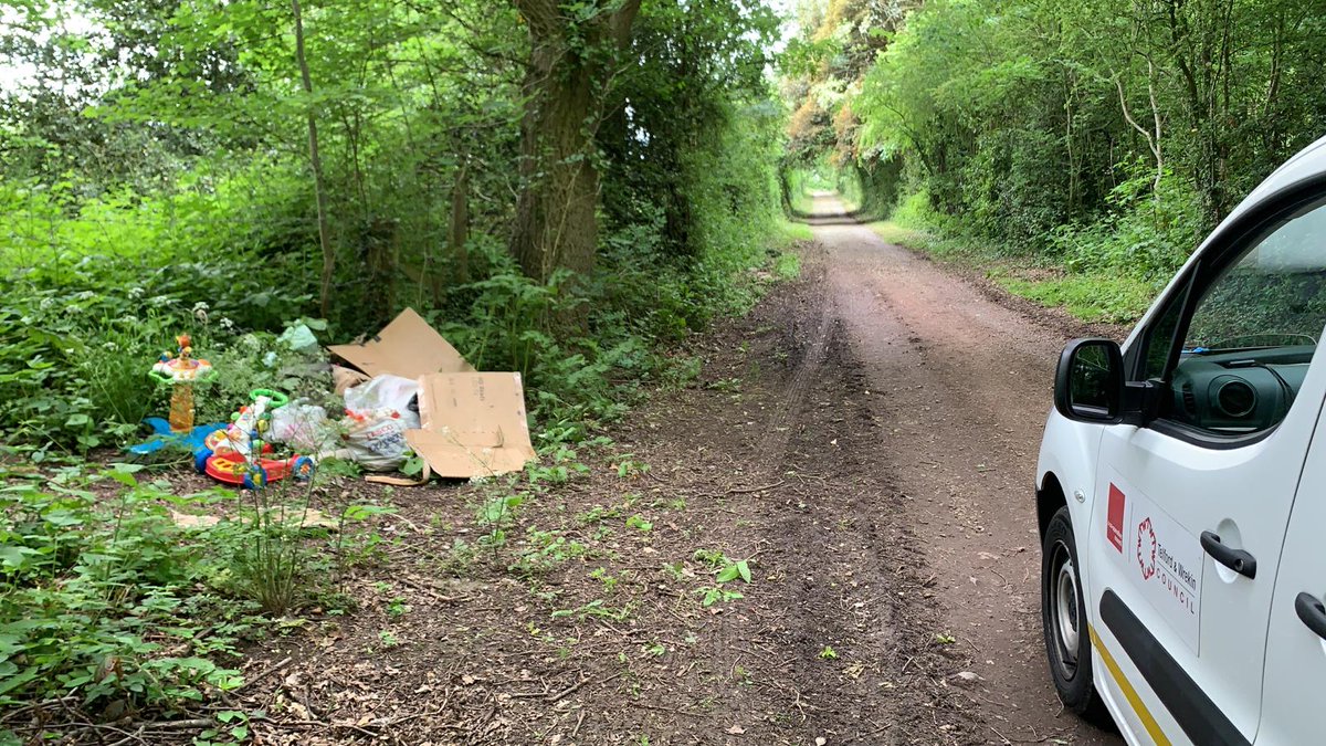 TelfordWrekin's tweet photo. @MadeleyTC Community Action Team (CAT) have had the NEOs investigating this waste dumped in the rural area. They have traced the owners of it. Who took your waste? Were they licenced to take your waste? We will be knocking your door to find out. #telfcat #telfneo #telfenforce https://t.co/AuuWobkFvl
