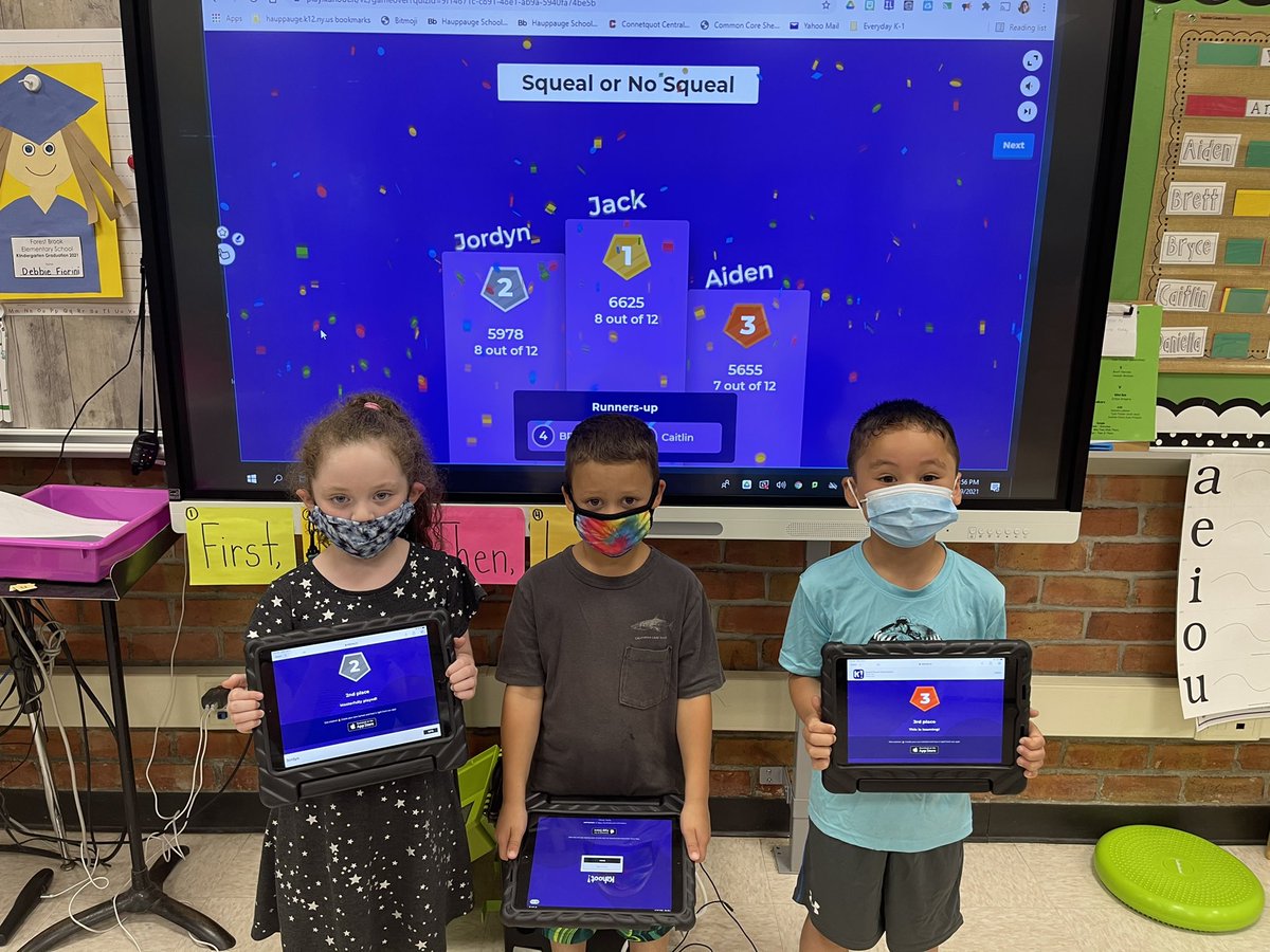 Fiorini_Fb's tweet photo. Congratulations Jack, Jordyn and Aiden for winning our Tattle or Tell Kahoot game! @HPS_Eagles https://t.co/f82e4ZjSMz