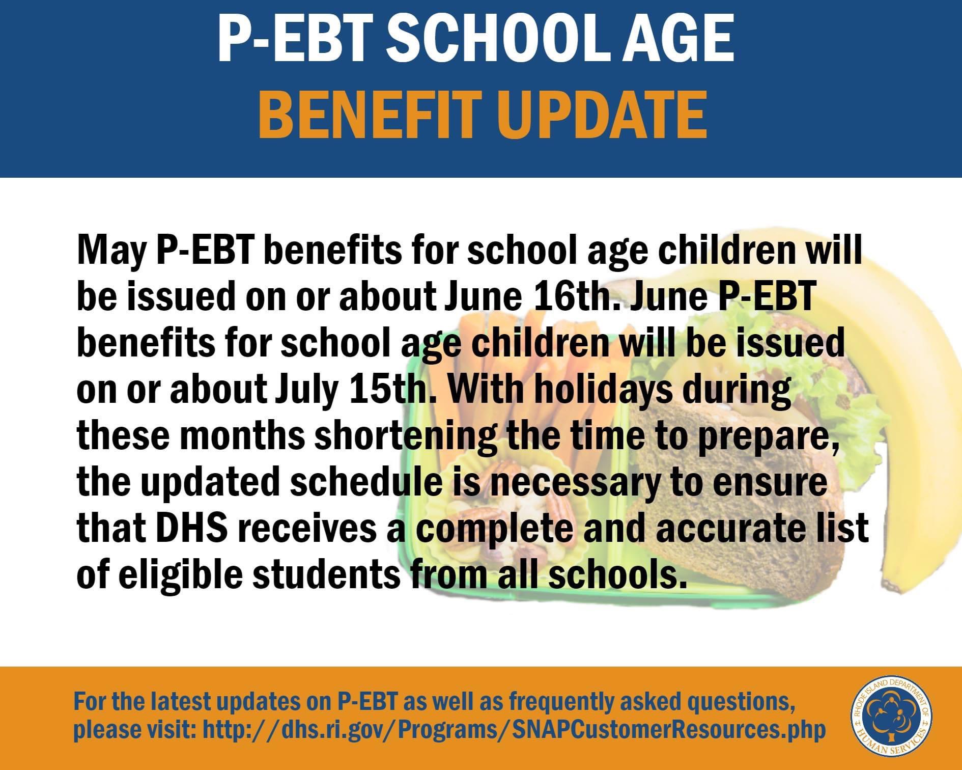 RI DHS on Twitter "The Rhode Island Department of Human Services (DHS) will issue May benefits