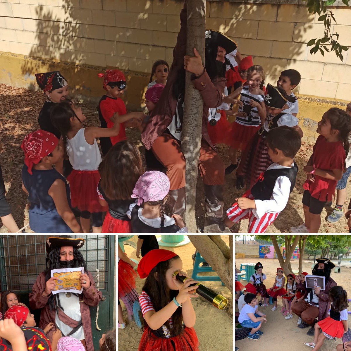machadoalcala's tweet photo. 🏴☠️🏴☠️El PIRATA BARBANEGRA en nuestro cole🏴☠️🏴☠️. Divertida mañana han pasado los niños y niñas de ed. Infantil con los piratas... y han encontrado el tesoro!!!! Gracias a #azuda cultura. #ceipantoniomachado @aytoguadaira @Bibliotecalcala @esamorisca @sajoslu1 https://t.co/l1wLFHFoor