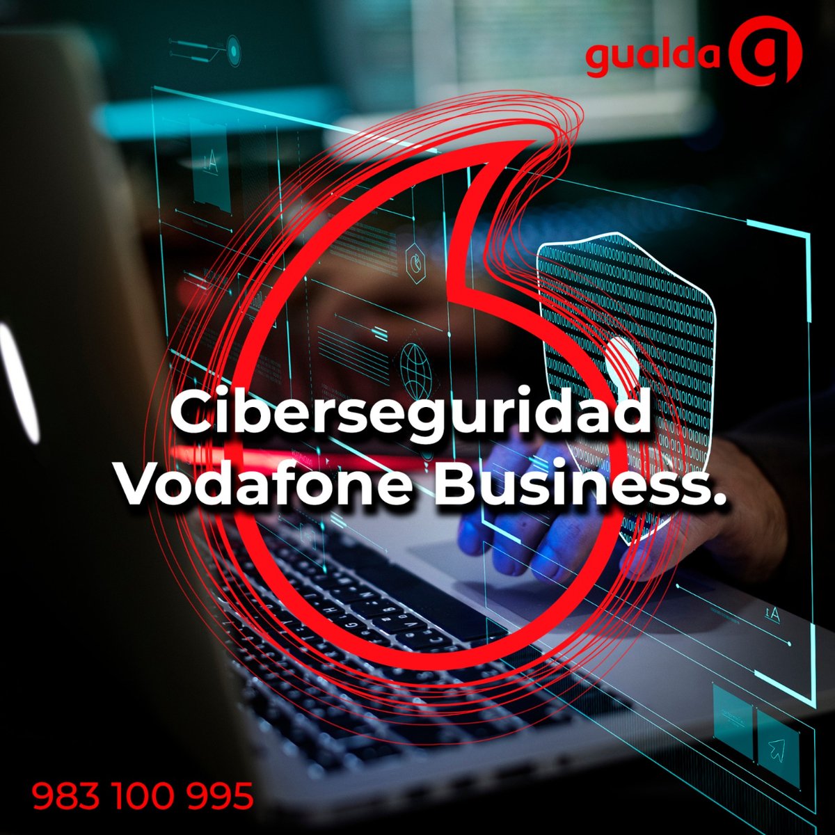 GualdaCom's tweet photo. ¿Vas a arriesgarte a que tu empresa sea la próxima víctima de un ataque hacker?
Protégela con los servicios de Ciberseguridad de Vodafone Business.

➡https://t.co/czKPTUypyp https://t.co/e8uGJAFrua