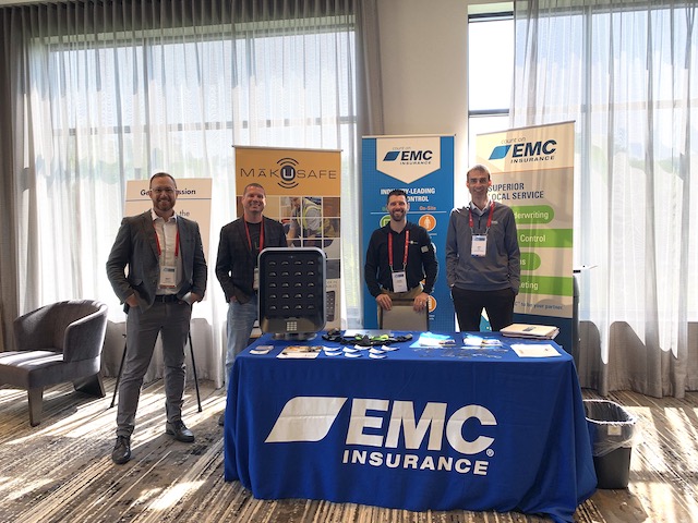 MakuSafeCorp's tweet image. Stop by and see these smiling faces from @MakuSafeCorp and @EMCInsurance at the @IowaABI Taking Care of Business Conference today! #workersafety #workcomp #advancedmfg