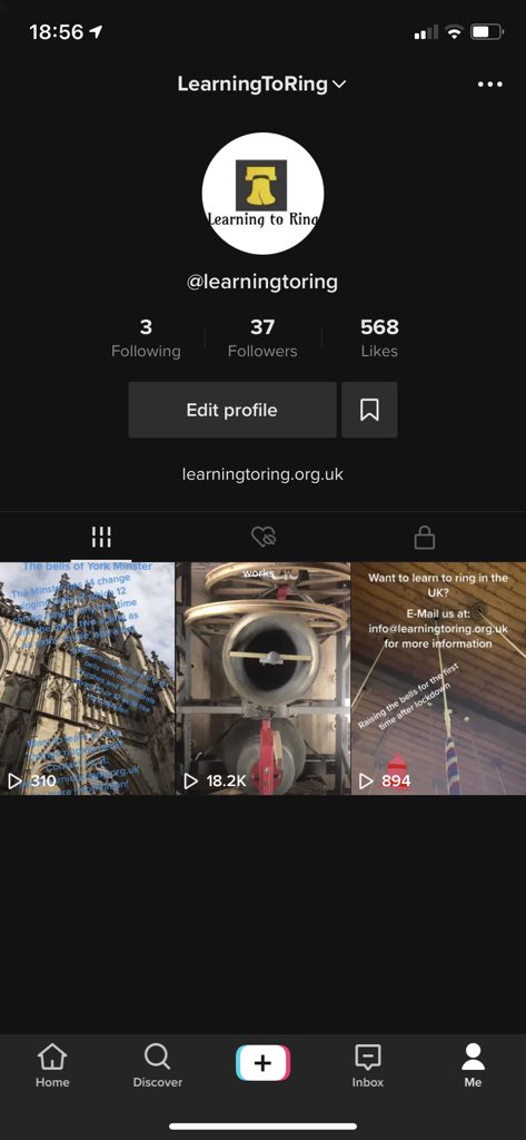 LearningtoRing's tweet image. We are now on TikTok! You can find us by searching @LearningtoRing #bellringing #TikTok