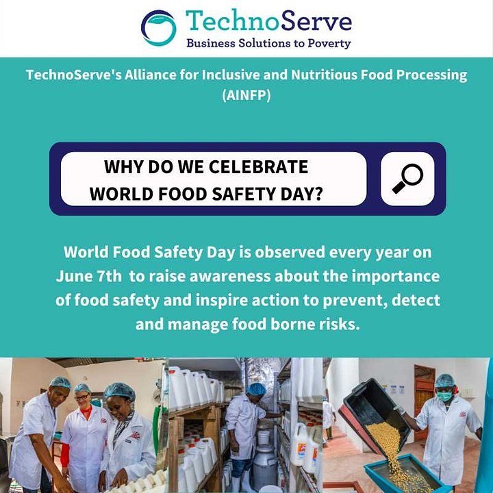 #WorldFoodSafetyDay2021 is an opportunity to reflect on the hardworking #farmers and #foodprocessors who play a critical role in the food you consume. This year's theme is Safe Food Today for a Healthy Tomorrow #AINFP #Partnersinfoodsolutions #USAID