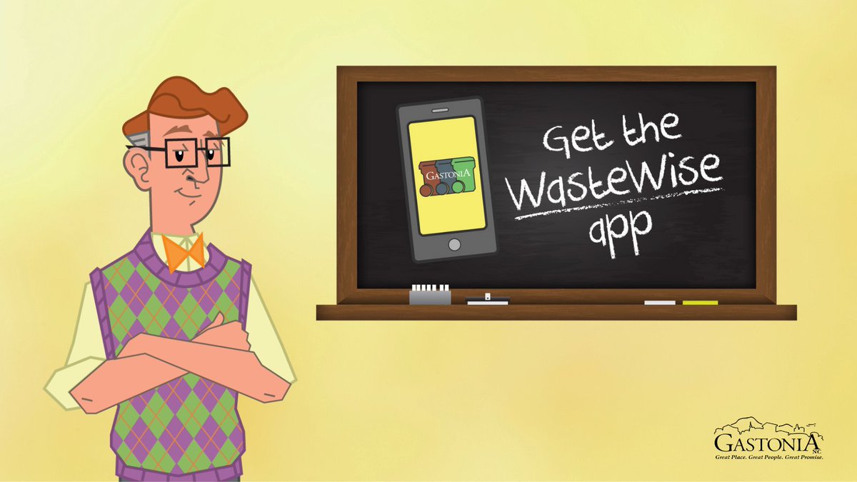 CityofGastonia's tweet photo. Do you have the City of Gastonia's WasteWise app? It gives you address-specific notifications about holiday schedules, yard waste collection and more. Download it today! https://t.co/lbNqfEr6ZT