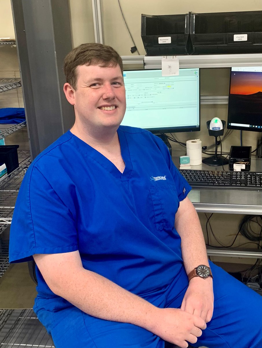 _PremierMedical's tweet photo. Employee of the Day: Ben Nimmer is one of our lab assistants! Ben unpacks, distributes, and generates a count of the COVID-19 specimens that are delivered to the lab. He takes charge of quality control, KPIs, and receives our inventory and keeps it up to date. #BehindtheScenes https://t.co/bFsZtoJgAC