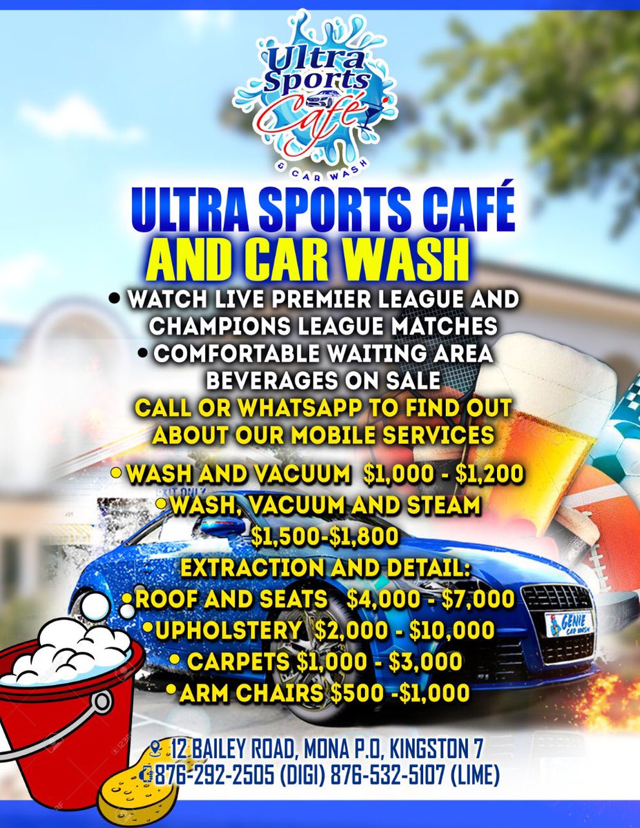 RugPon's tweet photo. Location: Ultra Sports Cafe and Car wash. https://t.co/Ga4HSFvLuC