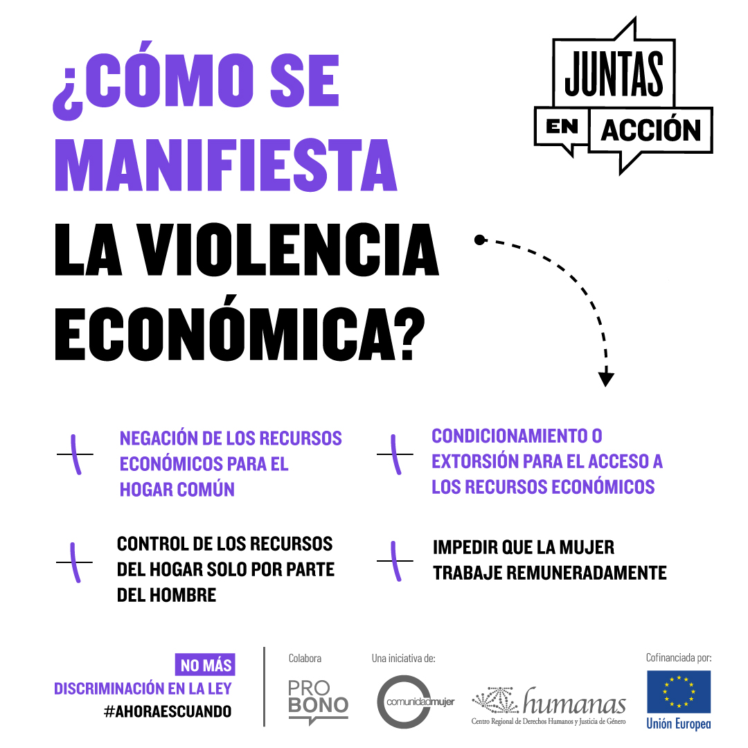 La violencia económica es un tipo de violencia de género y también debe ser erradicada #AhoraEsCuando