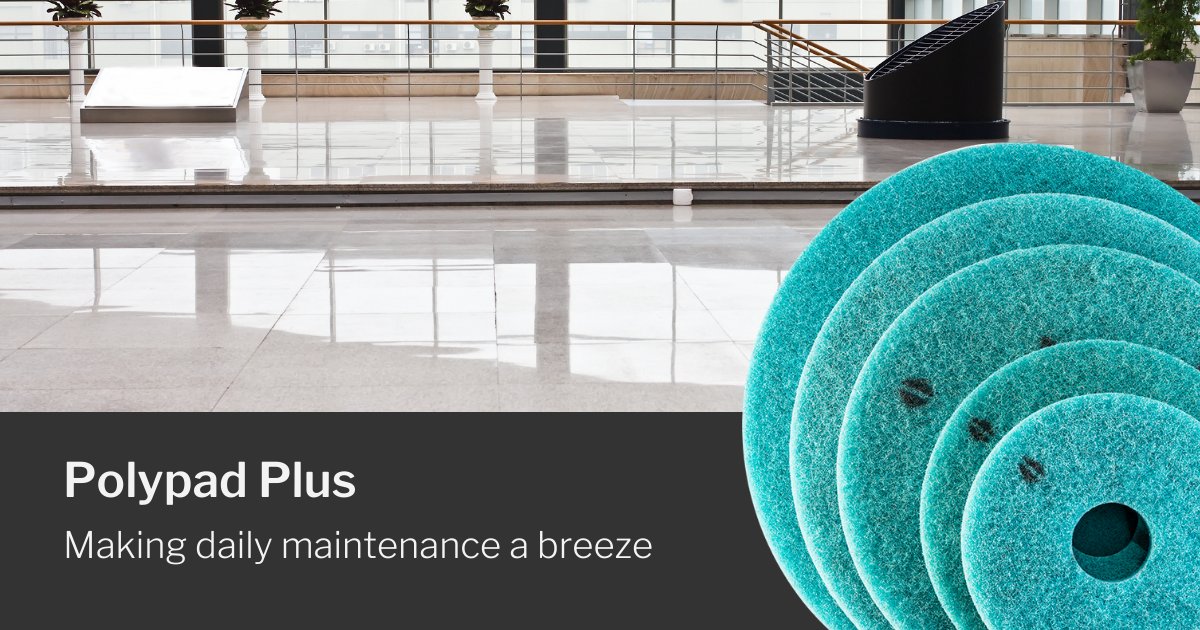 dpcanada54's tweet photo. Avoid costly refurbishing by regularly maintaining your floors with the PolyPad plus.  Effectively remove surface scratches to keep your floors looking their best.  Bonus: they're made right here in North America!

#facilitymaintenance #buildingmaintenance #floormaintenance https://t.co/fvKaS812tP
