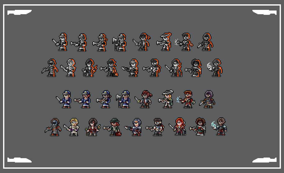 raul_volp's tweet image. Blades in the Dark Mini Pixels Tokens... Pixels in the Dark?? Making a test for the alghoritm. #ttprpg #pixelart