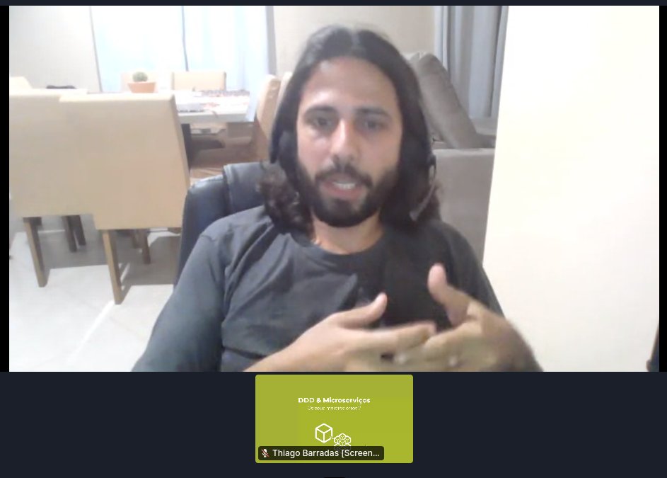 Fechando com chave de ouro a Trilha #Microservices, a palestra do <a href="/_thiagobarradas/">Thiago Barradas</a>, DDD &amp; Microserviços - Os seus maiores erros! no <a href="/TheDevConf/">TDC 2024 🚀🤓🥰</a>. #TDCConnections2021