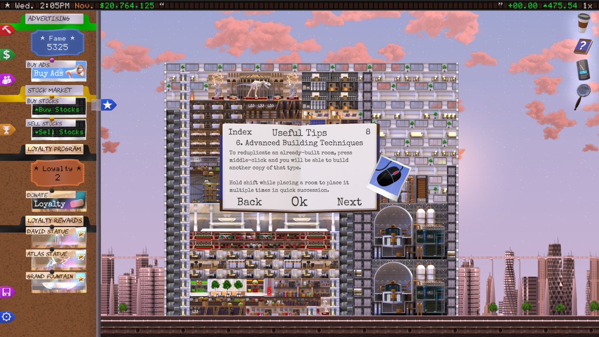 indie_inside's tweet image. Wenn der erste Eindruck nicht komplett täuscht, könnte StarScraper ein potenzieller Nachfolger für unseren heißgeliebten Kultklassiker #SimTower (Maxis, 1995) werden. Release auf Steam schon morgen! 👀

#indiegames #ComingSoon 

store.steampowered.com/app/1589360/St…