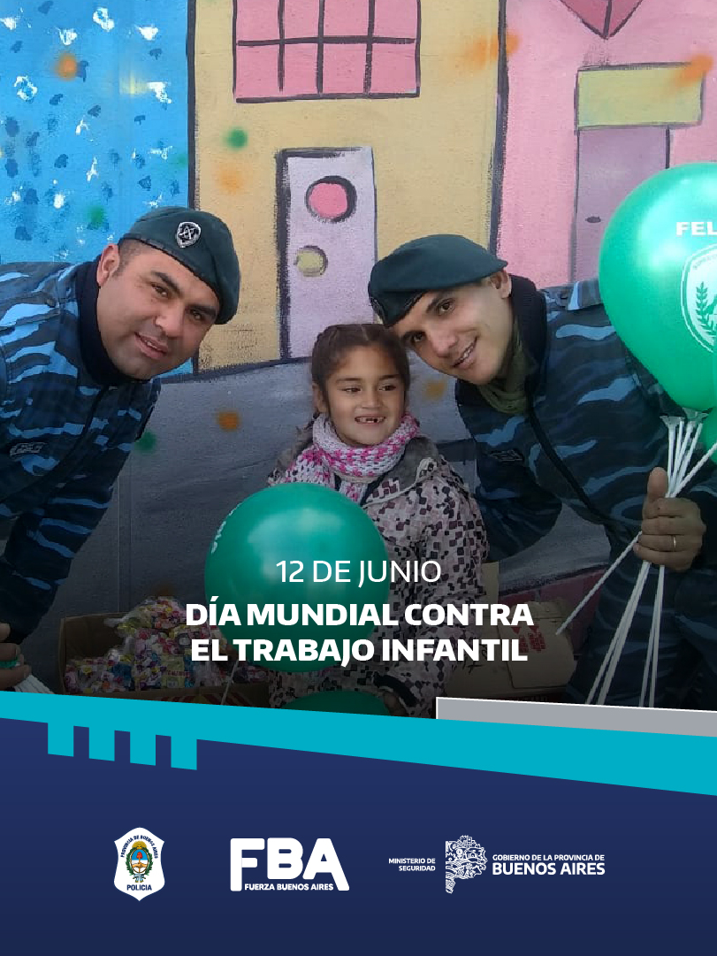 En el #DíaMundialContraElTrabajoInfantil, recordá que ante cualquier sospecha, podés realizar la denuncia llamando al 911 o en tu comisaría más cercana. 

Lo combatimos entre todos.