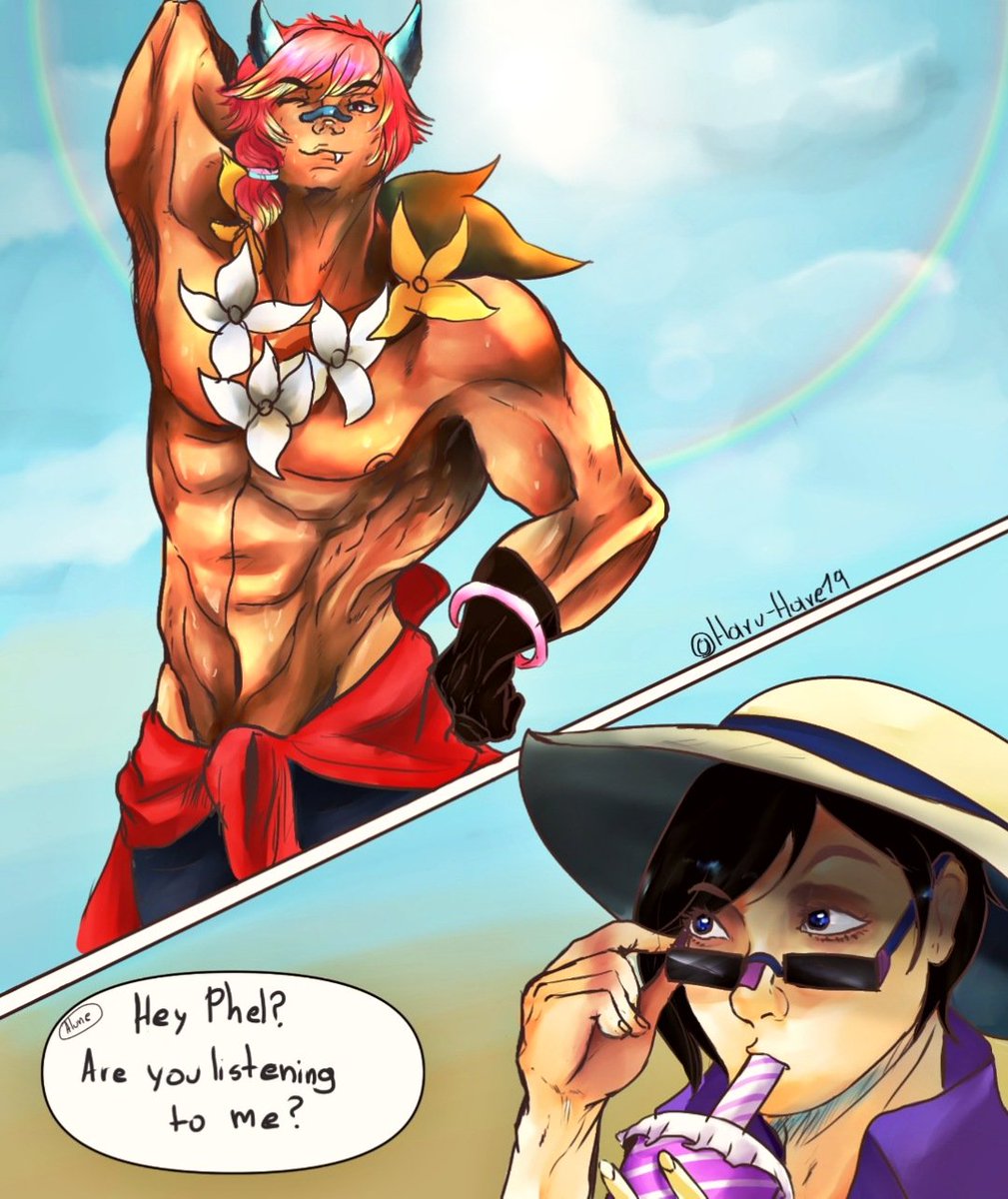 Haru_Hare19's tweet photo. "Phel's found something interesting this summer" 👀
#ArtofLegends #Settphel #LeagueOfLegendsFanArt #LeagueOfLegends #SettxAphelios #SettPoolParty https://t.co/ccWDhD6OyA