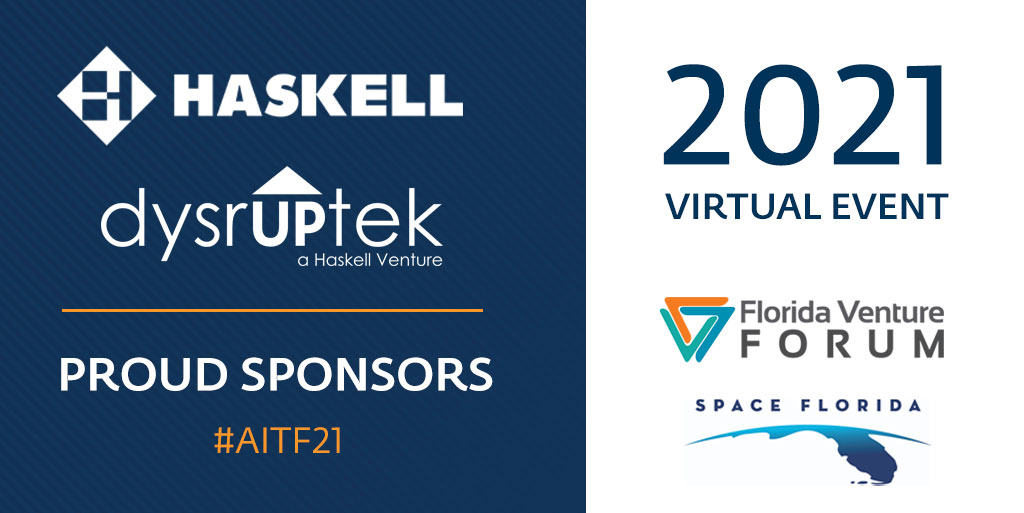 Haskell Aviation &amp; <a href="/Dysruptek/">Dysruptek</a> are proud sponsors of the virtual 2021 Aerospace Innovation &amp; Tech Forum. Join us tomorrow and connect with thought-leaders in aerospace technology. See you there! Discover more: stories.haskell.com/haskell-brochu… #AITF21