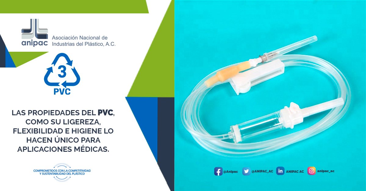 ANIPAC_AC's tweet photo. ✅El PVC es el material más usado en el área médica, ya que tiene propiedades que lo hacen único para este campo como su higiene, esterilidad e innovación. #plásticos #sectormedico #urgencias #pvc https://t.co/OG9DML7840