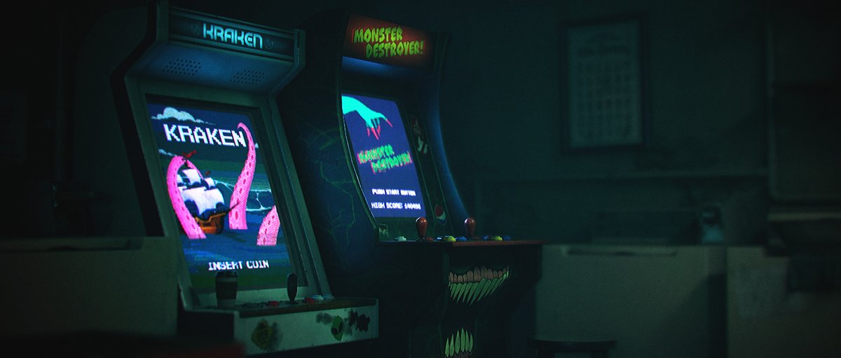 ArtStationHQ's tweet photo. Why you should never leave your wet clothes in the washer overnight 🐙 

“The Laundromat” by Cara Houghton @Carain3D. See the project animation here: https://t.co/wfZQcSLnAt 

Created with inspiration from “Dark Days : Laundry” by Sylvain Sarrailh @sylvainsarrailh 

#3D #UE4 https://t.co/21ILknPk1R