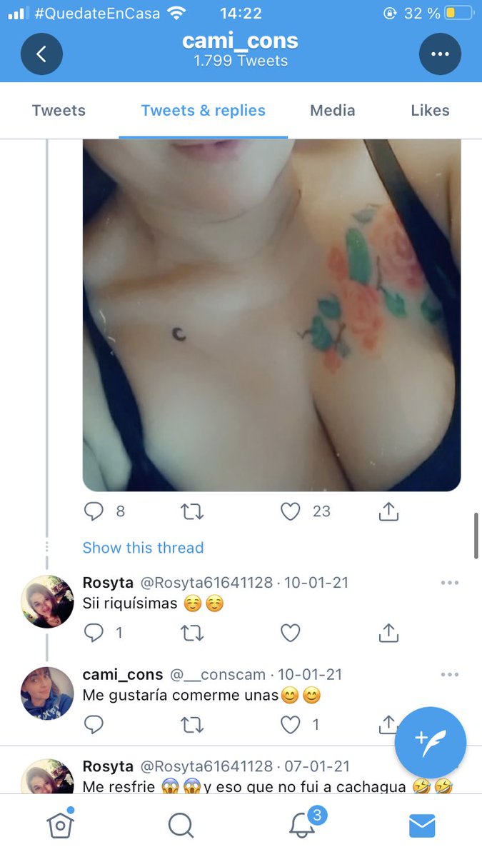 Ojo con esta cuenta por faaaa. Tengo ene mutuals con ella