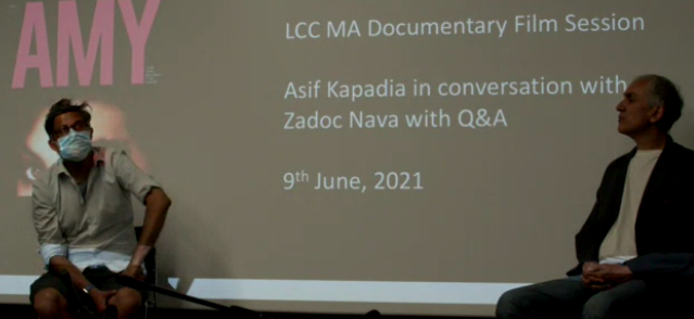 MADocFilm's tweet photo. Live with Asif Kapadia @MADocFilm &amp; Zadoc Nava! @LCCLondon such great discussion on contributors, archive, and documentary process. https://t.co/M2RAe5P5bQ