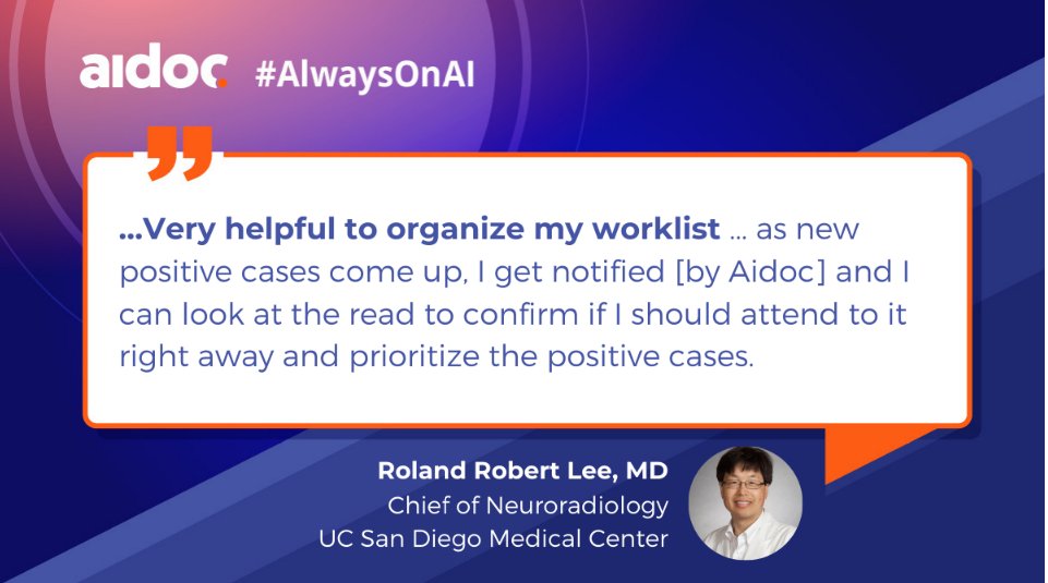 aidocmed's tweet photo. #ICYMI The Business Case for #AI at Leading Medical Centers webinar, presented at @TheASNR! https://t.co/tLaZx2tcak #radiology #radiologyAI #alwaysonAI https://t.co/5GjnJ9mdo1
