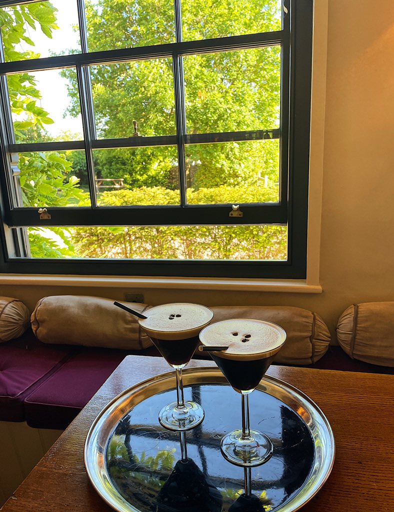 A gorgeous evening for an expresso martini!