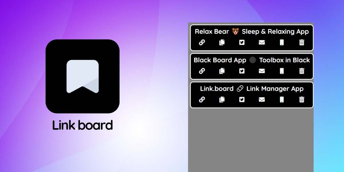 klaetke's tweet photo. Link.board 🔗 Link Manager App ➡ https://t.co/lgU4aXsFPH
Save &amp; Manage your Links with Autosave, Sharing Function, Offline Ready, Local Storage, Custom Design
#PWA #Bookmark #App #Desktop #Link #Board #WTF https://t.co/o1aFMiVIkQ