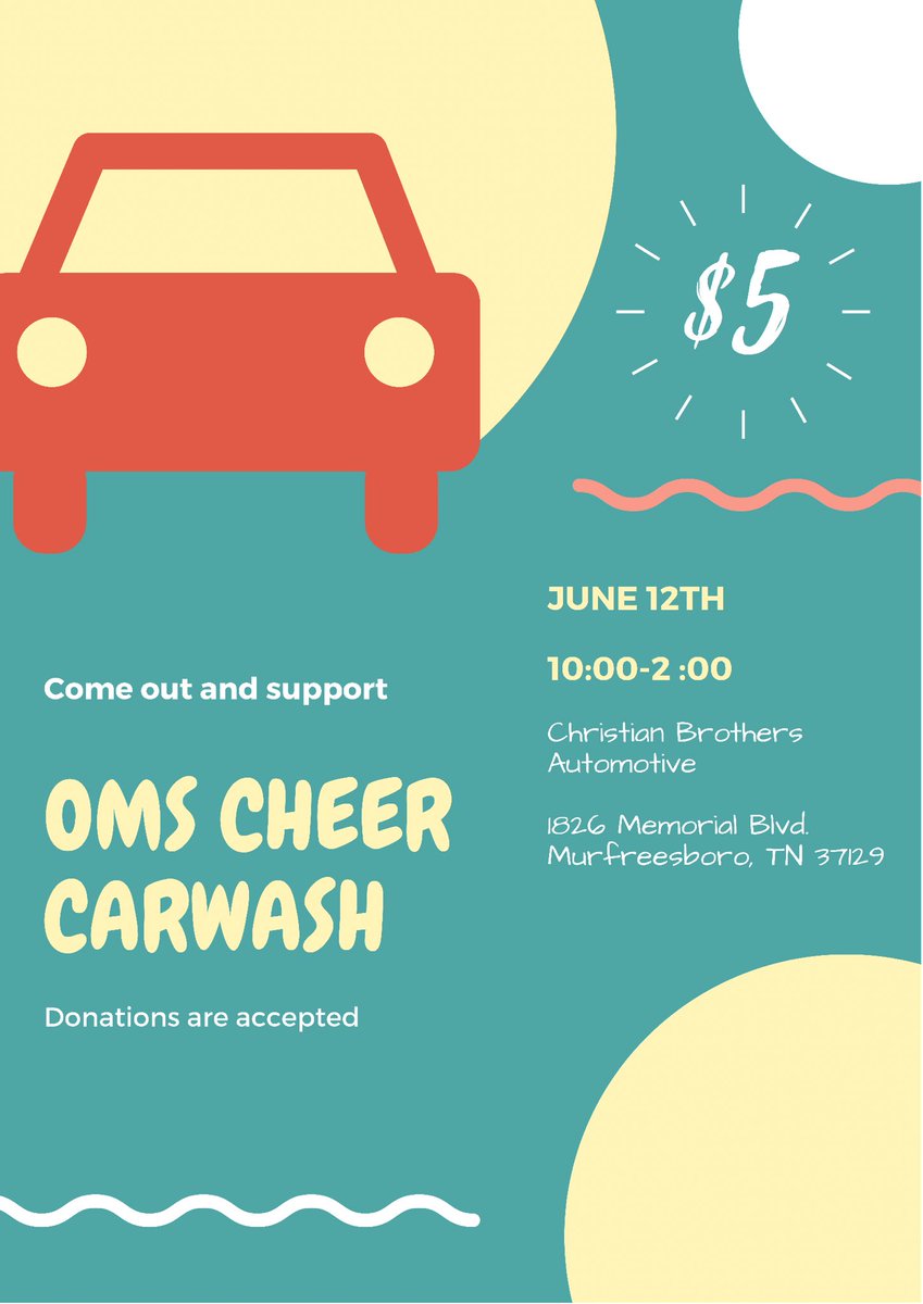 Come out + get your car washed by my girls on Saturday!! ❤️💙⚡️