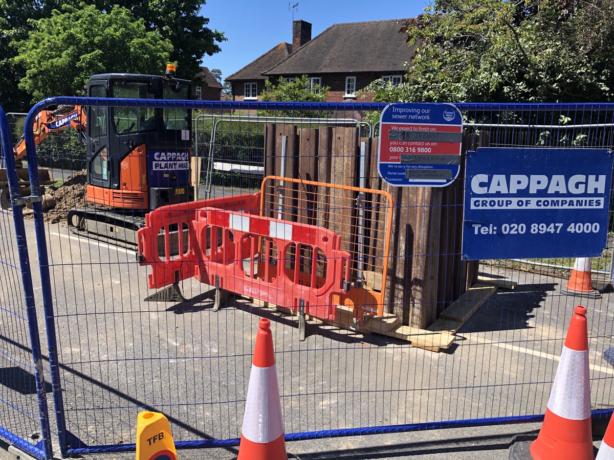 Cllr Paul Mason on Twitter "Action being taken by thameswater on the collapsed drain (and very