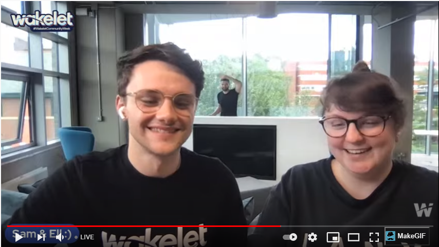 imkoulbanis's tweet photo. Did anyone else spot @MisbahGedal at the end of the amazing session by @Jenallee1 during the Wakelet Livestream??!! ๐ @wakelet #WakeletCommunityWeek Loved the wave! ๐คฃ๐๐๐๐ https://t.co/3wYbQfRCdd
