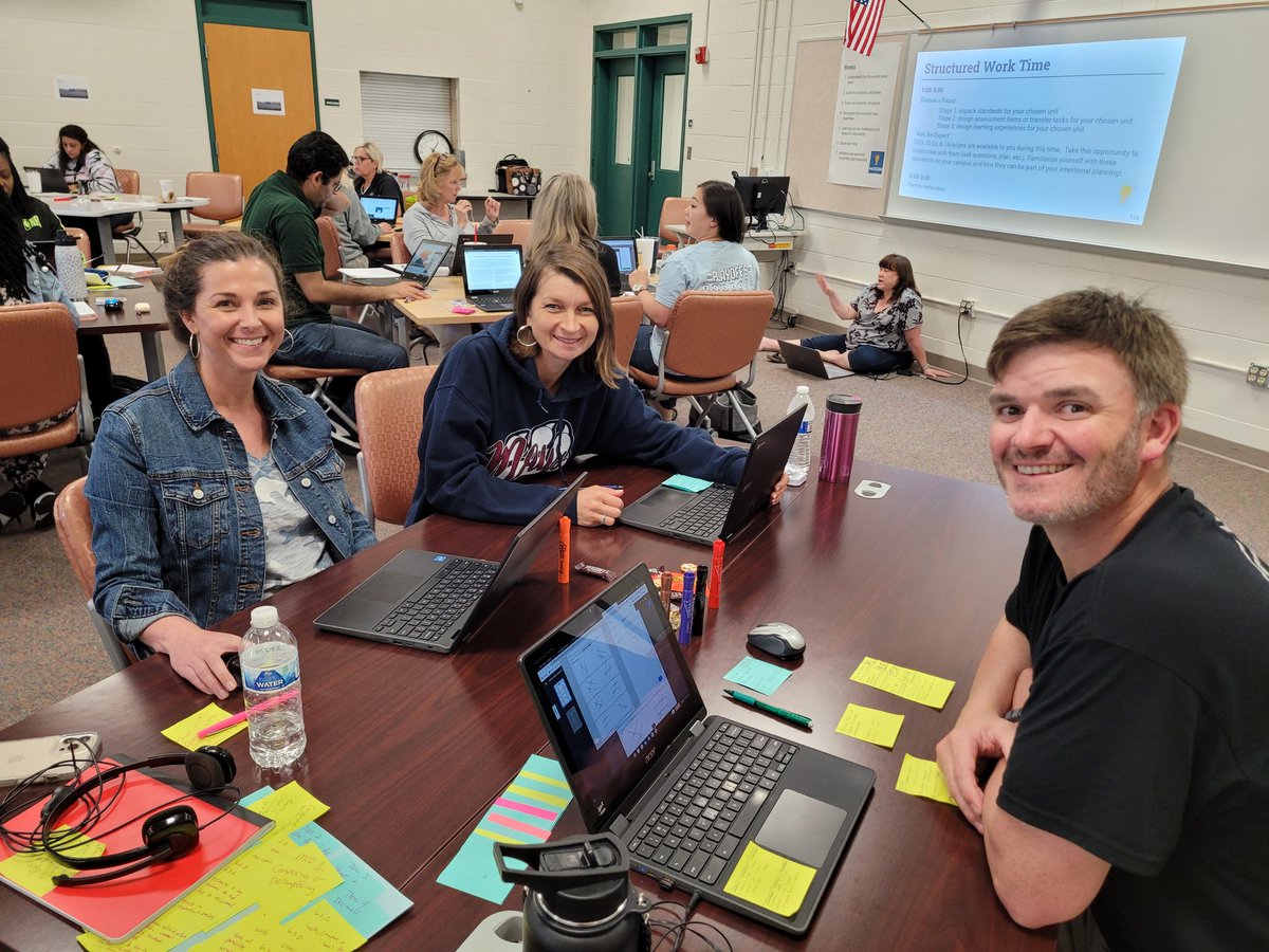 ShanErnstMath's tweet photo. Day 3 of WeDesign at Acker! We are working through stage 3 and designing learning experiences aligned to our standards and assessments! #WeDesignFISD #AckerCohort #FISDlearns https://t.co/p2uSkdPPar