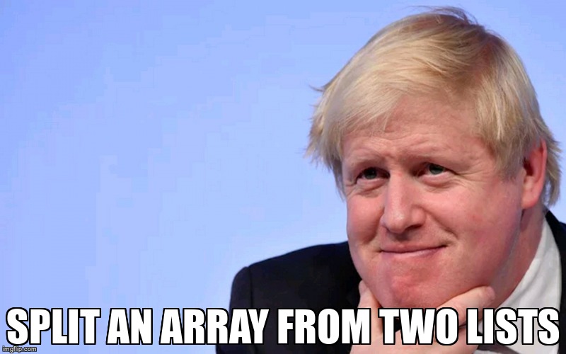 overflow_meme's tweet image. split an Array from two lists stackoverflow.com/questions/6790… #python #subarray #arraylist
