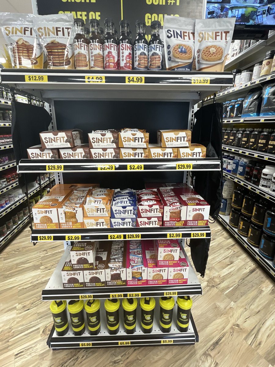 sinfitnutrition's tweet photo. $GTEH Thanks Colorado Discount Nutrition for amazing end cap in all your stores.  Your support is appreciated..  #sinfittakeover #sinfitnutrition #functionalfoods https://t.co/ZYwez6sXhp