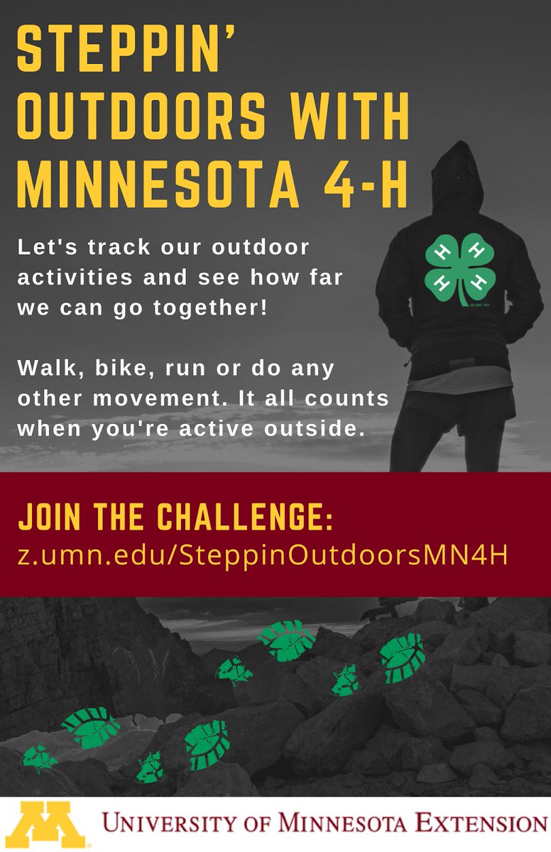 MN4H's tweet photo. Thanks to our partner @PolarisInc for the reminder to be an #Offliner this Saturday for National Get Outdoors Day. And while you're at it, join our Steppin' Outdoors with Minnesota 4-H Challenge too. See you outside! #InspireKidstoDo https://t.co/U6Jq6ubZAG