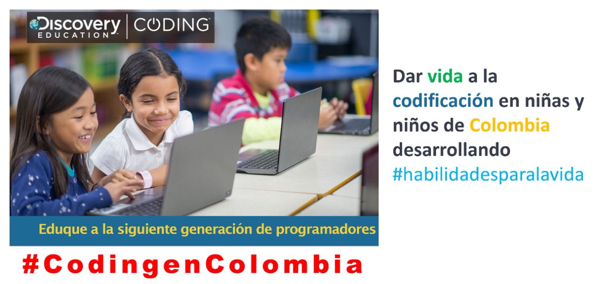 sofiee909's tweet photo. Con Discovery Education Coding, los estudiantes obtendrán una comprensión segura en conceptos de #codificación y desarrollarán habilidades críticas de #pensamientocomputacional.
Solicita un DEMO en: https://t.co/X9ulluBob4
#CodingenColombia #NewNormals #STEM #Robótica #CESskills https://t.co/e6n5cEynny