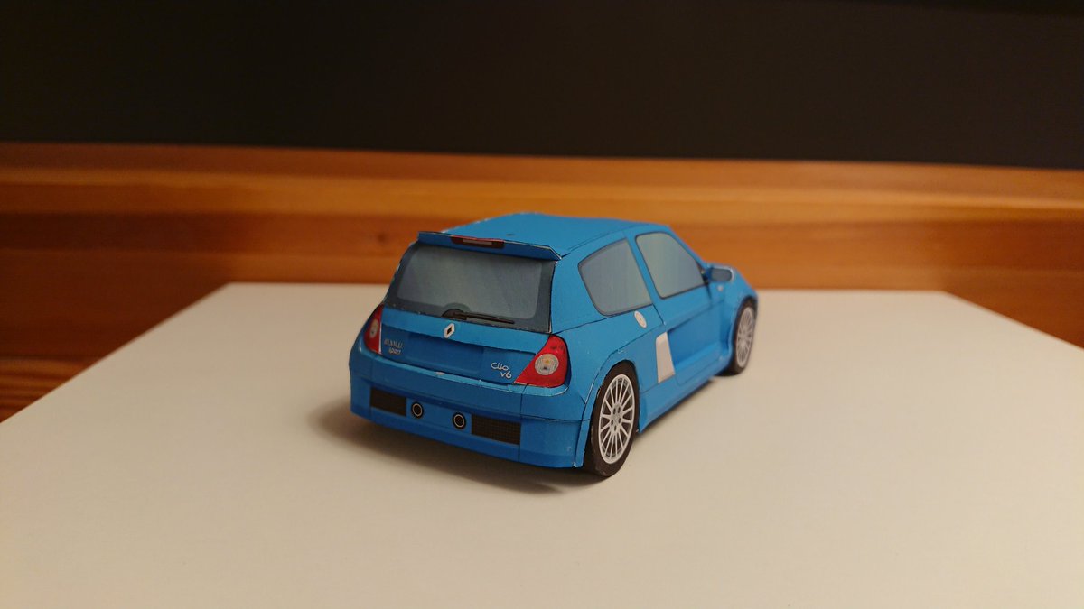 pacaroom's tweet photo. This Renault Clio V6 1/30 scale #papercraft is the most detailed but complicated papermodel I’ve ever made. I ruined 5 times while prototype building.
After some minor adjustment, I'll upload the templates. https://t.co/6M8EN7fWmZ