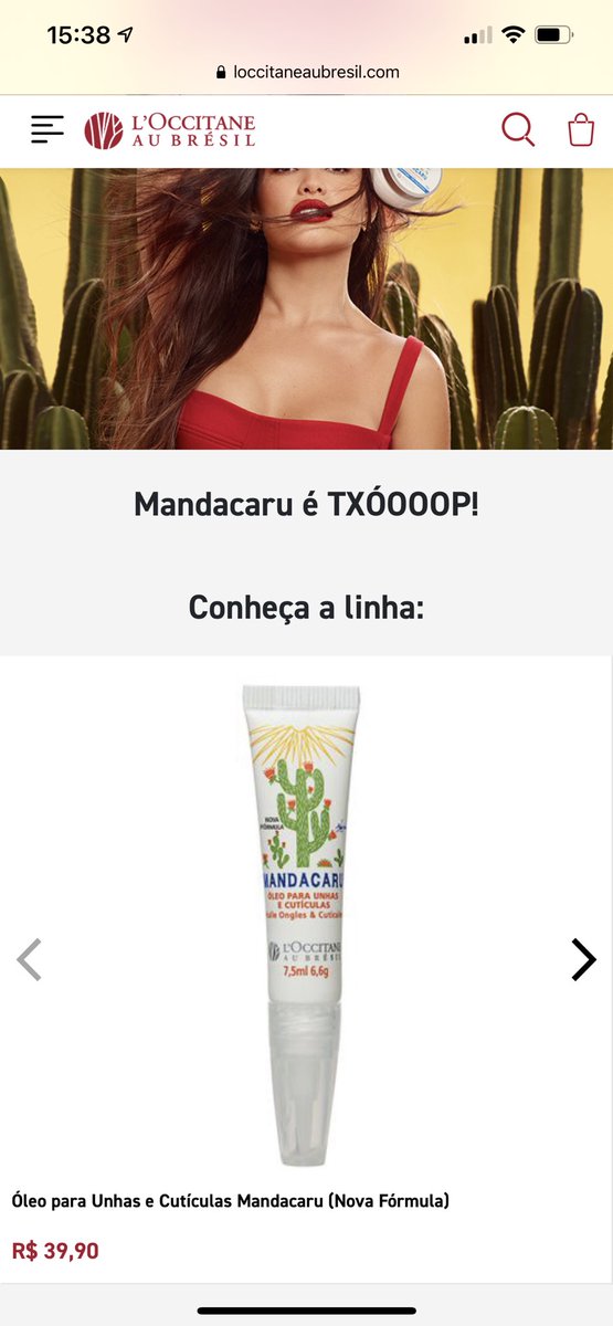 loccitanebresil's tweet photo. O óleo de cutícula Mandacaru,esgotouuuuu! Recebi muitos pedidos e consegui um lote novo pra vocês ❤️🌵 Corre agora mesmo e garanta o seu, pois a quantidade é limitada meu povo #MandacaruÉCacto #JulietteELoccitane https://t.co/8puTPEPDgP