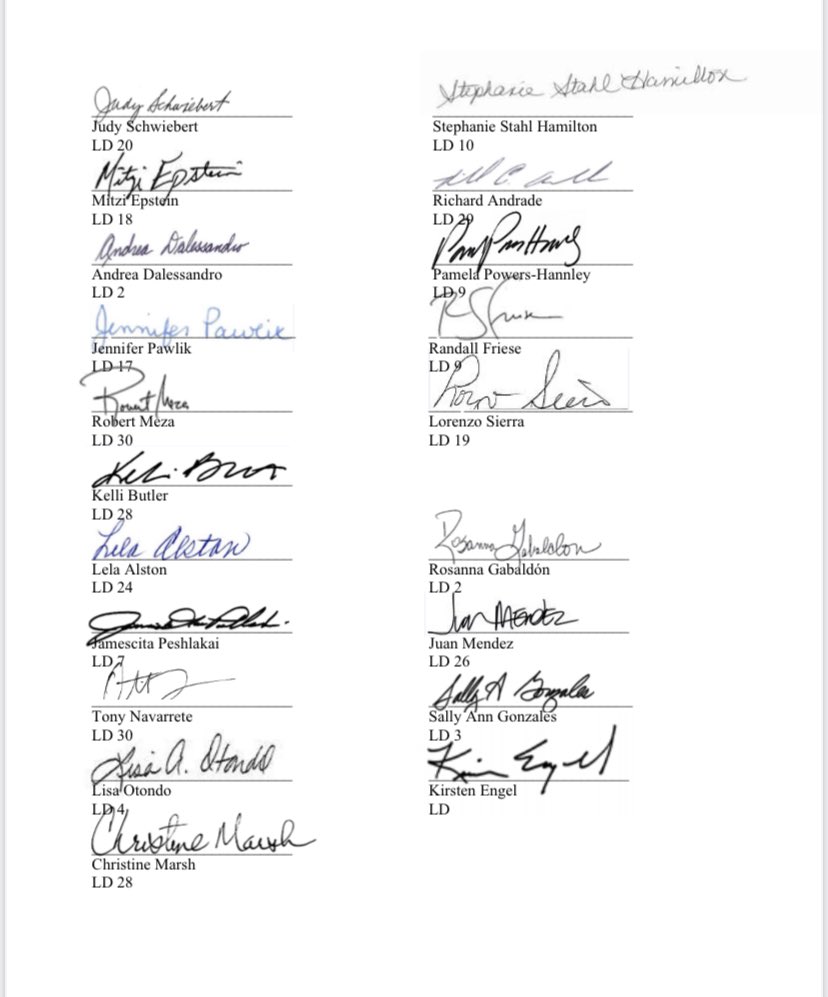 AZHouseDems's tweet image. “We are calling upon you with respect and urgency to stand up in this crucial moment for our state and for our country and make the promise of our democracy real for us all.” — House &amp;amp; Senate Dem members urge @SenatorSinema to reform the filibuster &amp;amp; pass the #ForthePeopleAct.