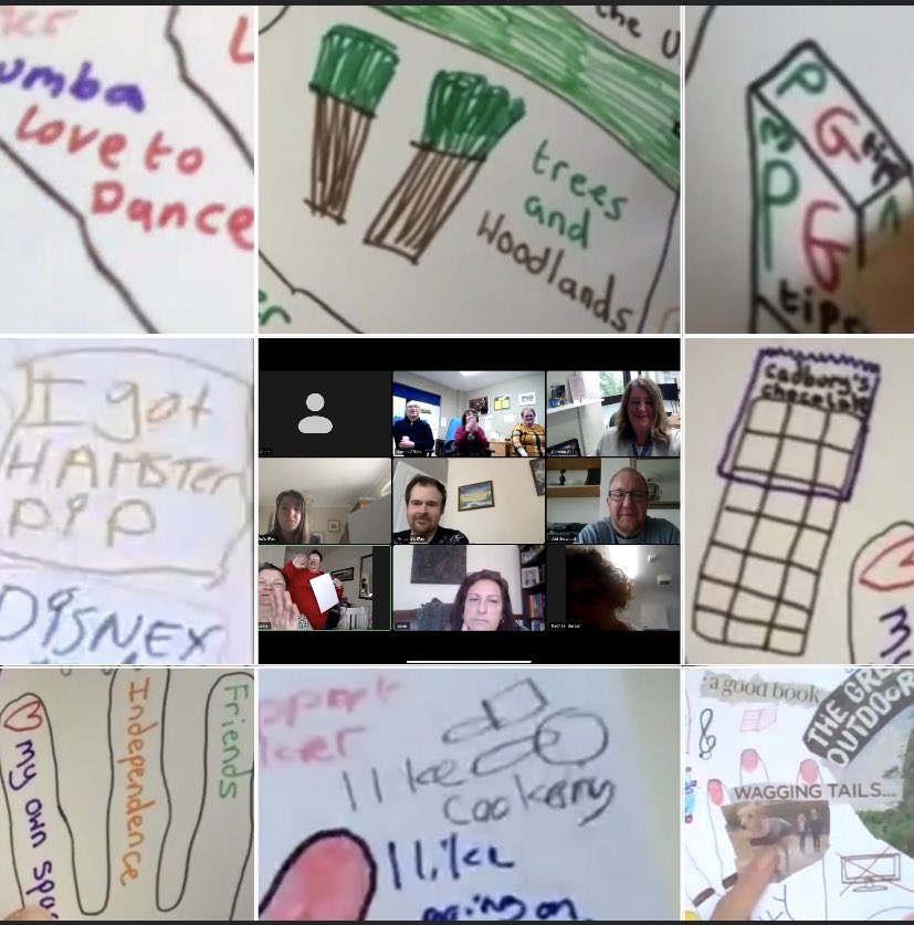 gemma_allen1's tweet photo. Sharing this from @NoBarriersHere for What Matters To You Day. 

Creative ACP with people with learning disabilities. This is what mattered! 
•Zumba/dancing
•Trees/ woodland
•PG Tips
•Pip the hamster 🐹 
•Cadbury’s chocolate 
•Independence 
•Friends  
•Dog walks 

#WMTY21 https://t.co/o5ycoRYkzn
