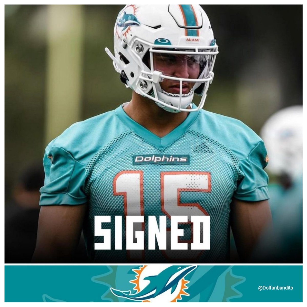 Miami Dolphins - RT @DolFanBandits: The Miami Dolphins signed No. 18 overal...