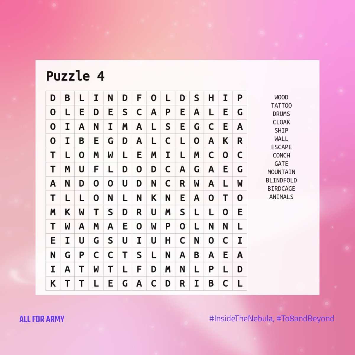 allforarmy's tweet photo. Word Search Puzzle 4 https://t.co/EXCQ1rBu0B