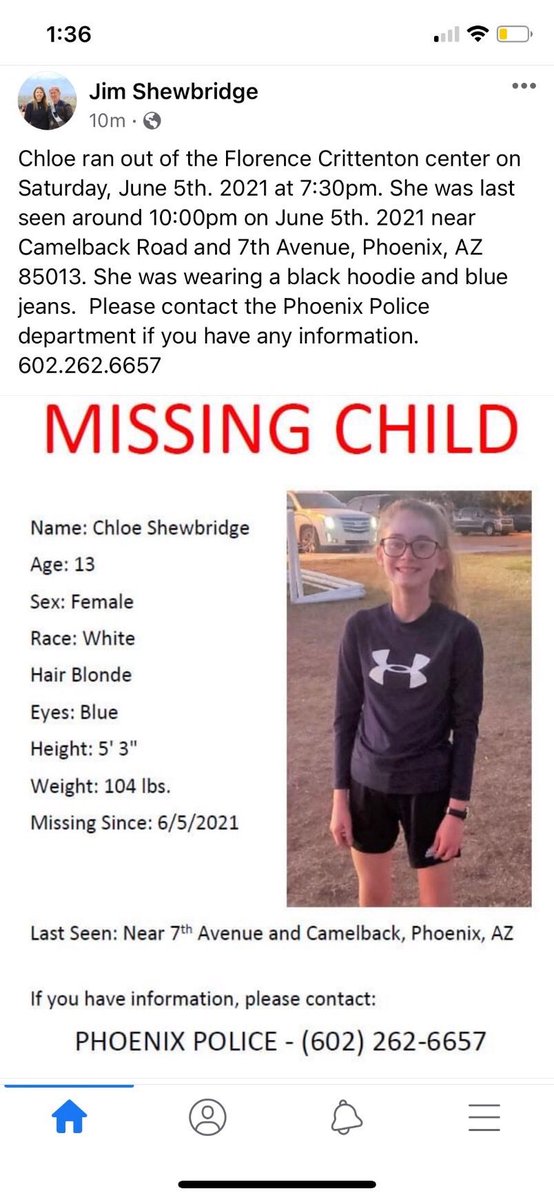ldelpuerto's tweet photo. Please retweet. Chloe is a classmate of a dear family friend’s daughter. https://t.co/HDqe6pH2IS